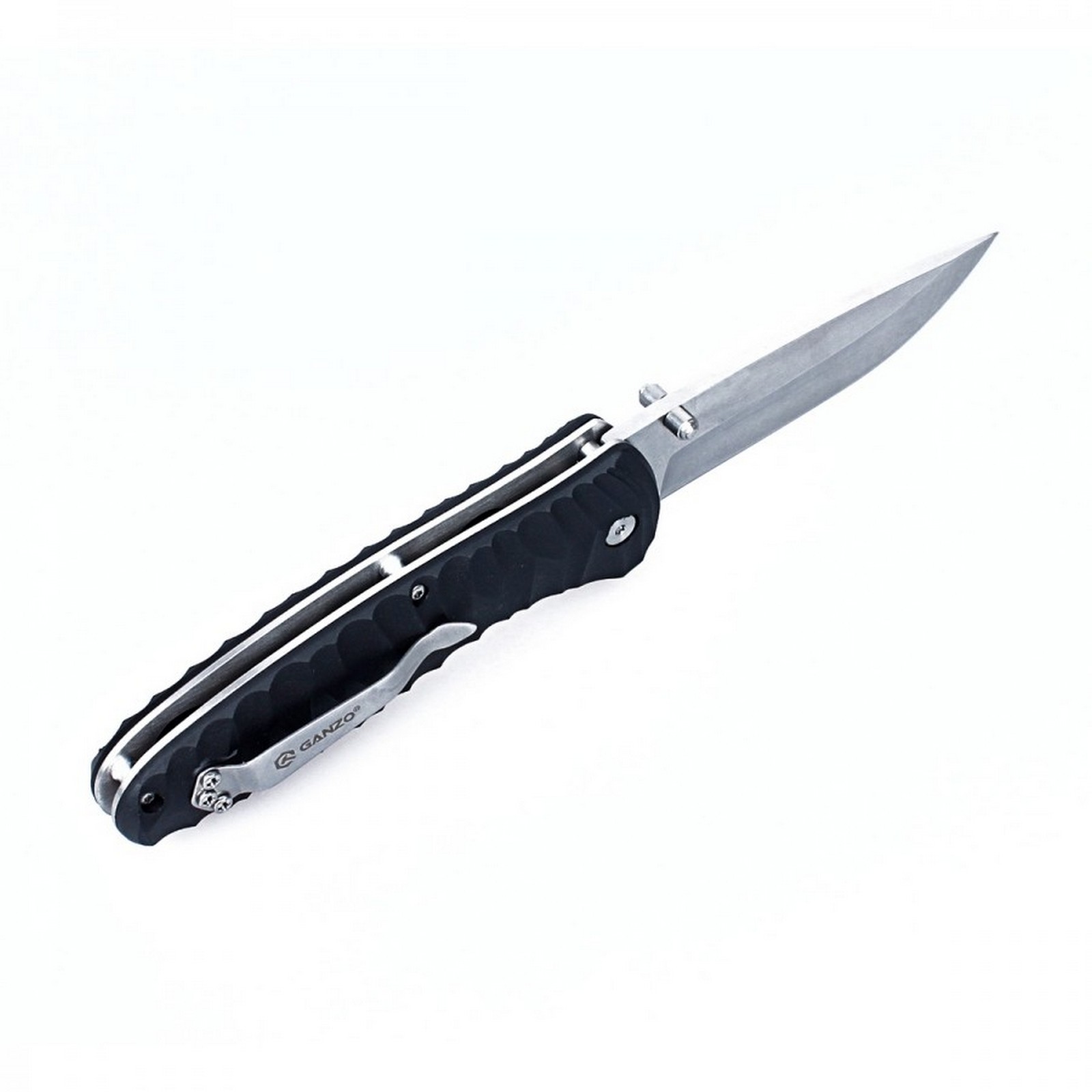 Klapp Taschen Einhand Outdoor Freizeit Angeln Zelten Messer GANZO G6252 Schwarz
